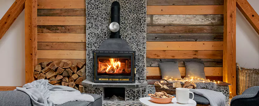 Thelin Hearth Products Direct Vent Gas Stove Fireplace Inspection in New Bern, North Carolina